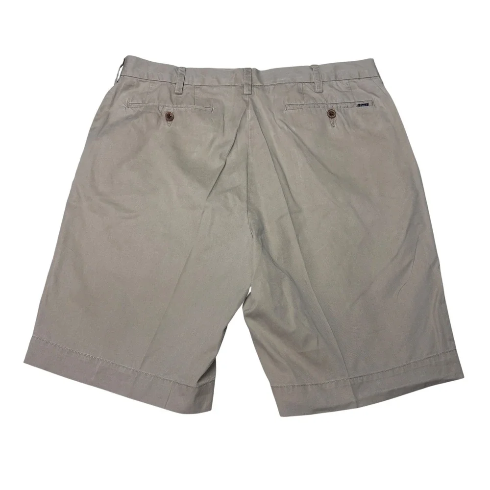 Polo Ralph Lauren Classic Fit Khaki Tan Pima Cotton Chino Shorts Mens 32X9